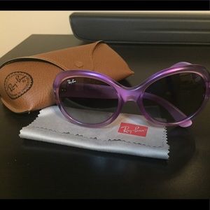 Authentic Purple Ray Ban Women's Sunglasses